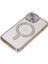 iPhone 15 Kılıf Joke Simli Magneticsafe Kılıf - Gold - 16209-1253 3