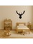 Modern Ahşap Geyik Çiftleri Dekoratif Duvar Tablosu - 19625-1525 3