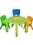 Hazneli Aktivite Masası Seti - 1 Masa 3 Sandalye - Çocuk Oyun ve Etkinlik Masası Takımı - Anaokulu -Kreş 2