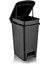 Slim Siyah Iç Kovalı Pedallı Çöp Kovası 40 Litre 1