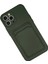 iPhone 12 Pro Max Kılıf Kelvin Kartvizitli Silikon - Koyu Yeşil - 19682-3757 2