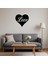 Aşk ve Kalp Desenli Mdf Dekoratif Tablo - 13299-4279 4