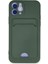 iPhone 12 Kılıf Kelvin Kartvizitli Silikon - Koyu Yeşil - 17599-9430 1