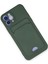 iPhone 12 Kılıf Kelvin Kartvizitli Silikon - Koyu Yeşil - 17599-9430 3