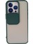 iPhone 13 Pro Kılıf Palm Buzlu Kamera Sürgülü Silikon - Yeşil - 19606-7260 1
