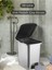 3'lü 25-15-10 Litre Slim Pedallı Banyo Mutfak Çöp Kovası Seti Gri 3