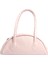 Yarım Ay Formlu Kadın Omuz Çantası - Pudra Renk - Şık ve Modern Tasarım 4
