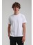 Beyaz Slim Fit Likralı Basic Tişört 25SSM20341 1
