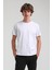 Beyaz Slim Fit Likralı Basic Tişört 25SSM20341 3