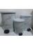 Mermer Desenli Metal Mekanizmalı 11LT Çöp Kovası, Şık ve Kullanışlı Ev Dekoru. 1