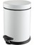 Beyaz Paslanmaz Pedallı Çöp Kovası 3 Litre, Şık ve Dayanıklı Tasarım 2