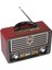 M-113BT Nostaljik Retro Ahşap Bluetooth Hoparlör Fm Radyo 4