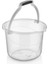 Şeffaf 8 Lt Su Kovası, Dayanıklı ve Kullanışlı Tasarım, Hafif ve Pratik Kullanım 1