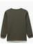 Şardonlu Bisiklet Yaka Çizgili Uzun Kollu Basic Sweatshirt 2