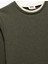 Şardonlu Bisiklet Yaka Çizgili Uzun Kollu Basic Sweatshirt 3
