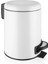 3 Lt Beyaz Paslanmaz Pedallı Çöp Kovası, Şık ve Kullanışlı Tasarım 1