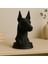 Siyah Doberman Pinscher Köpek Büstü – Dekoratif Heykel 5