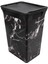 Kara Mermer Desenli 40 L Plastik Çöp Kutusu, Şık ve Dayanıklı Tasarım 1