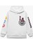 Baskılı Uzun Kollu Şardonlu Kapşonlu Sweatshirt 1