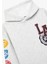 Baskılı Uzun Kollu Şardonlu Kapşonlu Sweatshirt 3