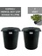 Koyu Antrasit Çok Renkli 70 Litre Harkül Çöp Kovası, 2'li Set 1
