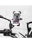 Motorsiklet Atv Otomatik Tuşlu Motosiklet Ayna Telefon Tutucu Tutacağı 1