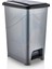 15 Litre Iç Kovalı Pedallı Çöp Kutusu, Gri Renk 2