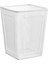 Çelik Çöp Kovası, 35 cm Yüksekliğinde, 26 cm Genişliğinde, Şık Beyaz Renk 2