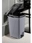 25 Litre Iç Kovalı Slim Pedallı Modern Çöp Kovası Gri 1