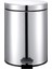 Gri Krom Pedallı 5 Lt Çöp Kovası, Sağlam ve Şık Tasarım 1