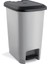 15 Litre Pedallı Gri Çöp Kovası, Slim Metalik Tasarım 3