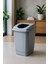 Metalik Gri 27 Litre Banyo ve Geri Dönüşüm Çöp Kovası 1