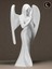 MOON SİRİUS Modern Tasarımlı Beyaz Melek Figürü Dekoratif Biblo 7x11x20 1