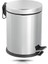 Şık Krom Pedal ile 3 Litrelik Modern Çöp Kutusu, Gri Renk Seçeneği 1