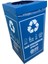 70 Lt Geri Dönüşüm Kutusu, Sıfır Atık Uyumlu, Mavi Renkli 3