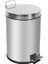 Paslanmaz 430 Krom Metal Iç Kovalı Pedallı 5l Çöp Kutusu, Ofis, Banyo, Mutfak Için Ideal 2