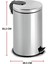 8 Lt Paslanmaz Pedallı Çok Amaçlı Çöp Kovası, Gri 3
