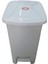 15 Litre Slim Pedallı Modern Plastik Çöp Kovası, Beyaz Renk 1