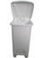 15 Litre Slim Pedallı Modern Plastik Çöp Kovası, Beyaz Renk 3