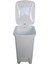 15 Litre Slim Pedallı Modern Plastik Çöp Kovası, Beyaz Renk 4