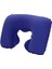 Lacivert Şişme Boyun ve Seyahat Yastığı, Ortopedik ve Kadife Konforu ile Rahatlık Sağlar 1