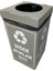70 Lt Siyah Geri Dönüşüm Kutusu, Sıfır Atık Uyumlu 4
