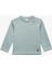Düğmeli Uzun Kollu Bisiklet Yaka Sweatshirt 1
