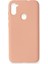 Samsung Galaxy A11 Kılıf Nano Içi Kadife Silikon - Pudra - 19744-8643 1
