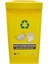 Sarı Renkli Eldiven ve Maske Atık Kutusu, Çevre Dostu Geri Dönüşüm Ürünü 1