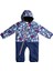 Kız Çocuk Snowboard Tulumu Rose Jumpsuit Mavi 1