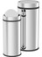 8 Litre Pratik Kapaklı Çöp Kovası, Şık ve Kullanışlı Gri Renkli Ürün 1