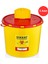 5 Litre Tıbbi Atık Kovası Seti, Güvenli ve Dayanıklı, Sarı Renkli 1