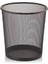 2001 Galvaniz Ofis Tipi Fileli Çöp Kovası Siyah, Şık ve Dayanıklı Atık Kutusu 1