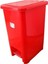 Kırmızı Slim Pedallı 15 Litre Çöp Kovası, Şık ve Kullanışlı Tasarım 1